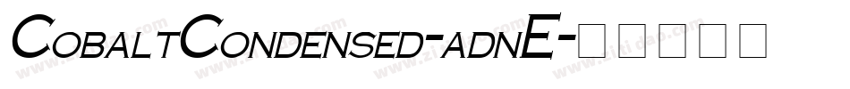 CobaltCondensed-adnE字体转换