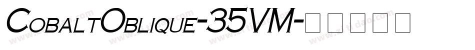 CobaltOblique-35VM字体转换