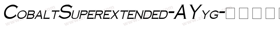 CobaltSuperextended-AYyg字体转换