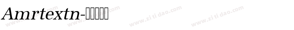 Amrtextn字体转换
