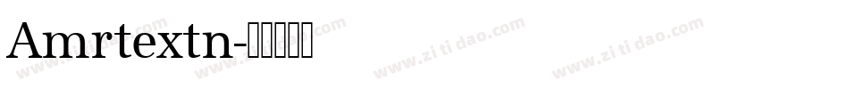 Amrtextn字体转换