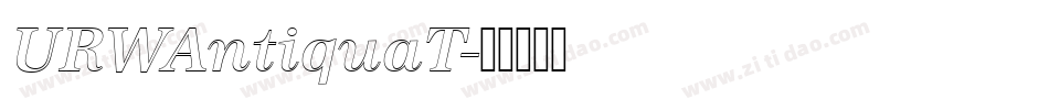 URWAntiquaT字体转换