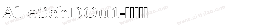 AlteSchDOu1字体转换