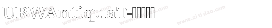 URWAntiquaT字体转换