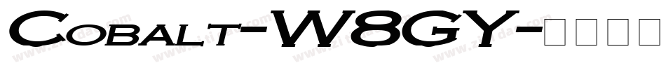 Cobalt-W8GY字体转换