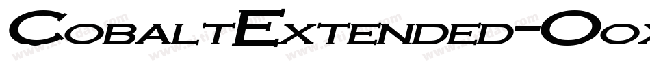 CobaltExtended-Ooxd字体转换