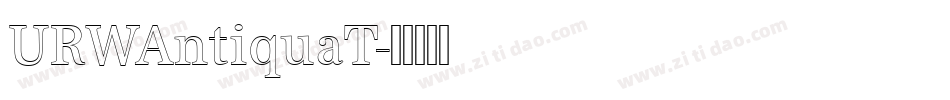 URWAntiquaT字体转换
