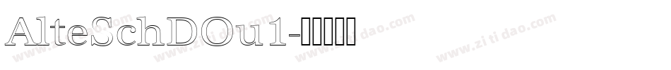 AlteSchDOu1字体转换