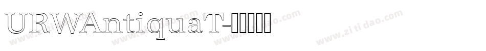 URWAntiquaT字体转换