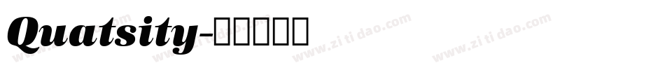 Quatsity字体转换