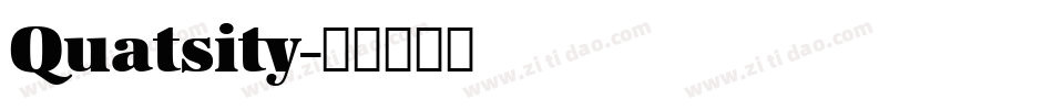 Quatsity字体转换