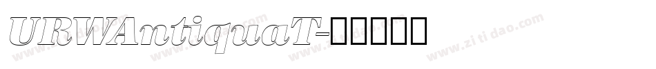 URWAntiquaT字体转换