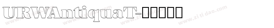 URWAntiquaT字体转换