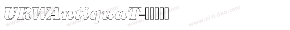 URWAntiquaT字体转换