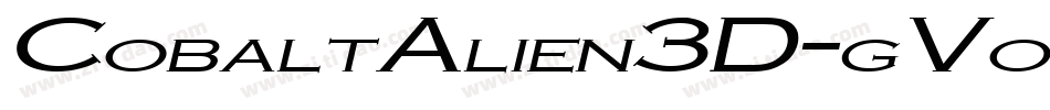 CobaltAlien3D-gVo5字体转换