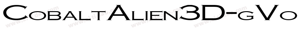 CobaltAlien3D-gVo5字体转换