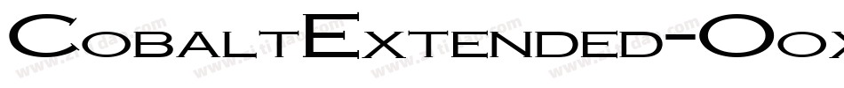 CobaltExtended-Ooxd字体转换