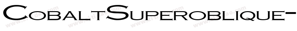 CobaltSuperoblique-VBAe字体转换