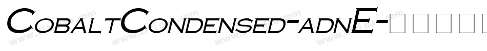 CobaltCondensed-adnE字体转换