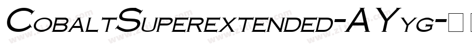 CobaltSuperextended-AYyg字体转换