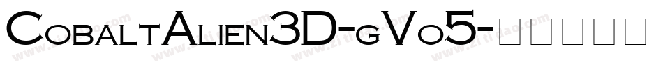 CobaltAlien3D-gVo5字体转换