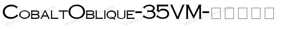 CobaltOblique-35VM字体转换