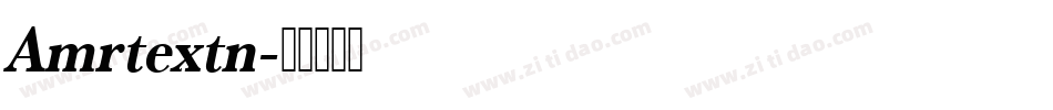 Amrtextn字体转换