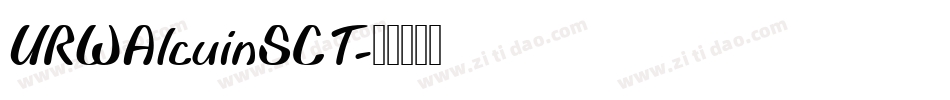 URWAlcuinSCT字体转换