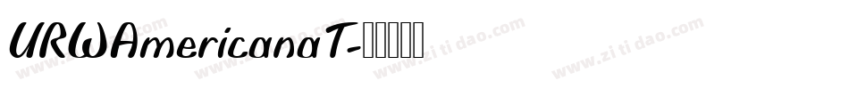 URWAmericanaT字体转换