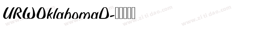 URWOklahomaD字体转换