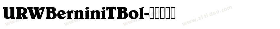 URWBerniniTBol字体转换