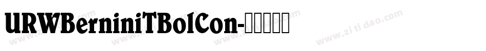 URWBerniniTBolCon字体转换