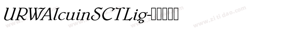 URWAlcuinSCTLig字体转换