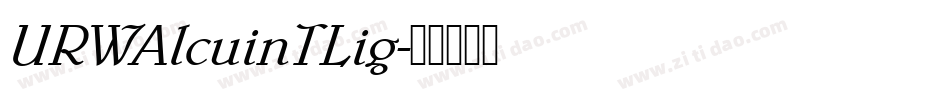 URWAlcuinTLig字体转换