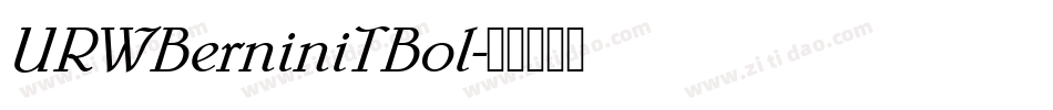 URWBerniniTBol字体转换