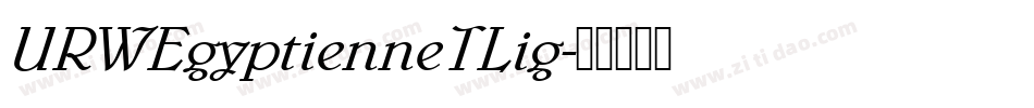 URWEgyptienneTLig字体转换