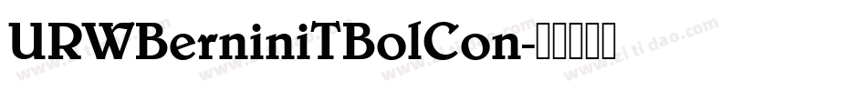 URWBerniniTBolCon字体转换