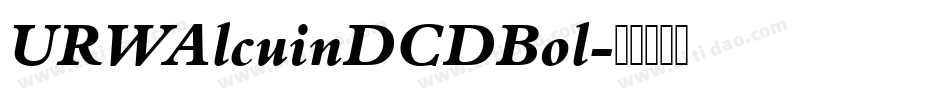 URWAlcuinDCDBol字体转换