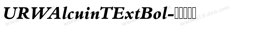 URWAlcuinTExtBol字体转换