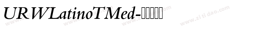 URWLatinoTMed字体转换