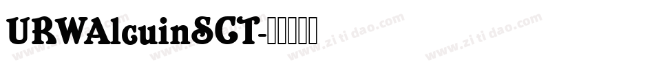 URWAlcuinSCT字体转换