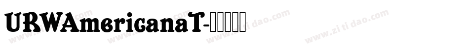 URWAmericanaT字体转换