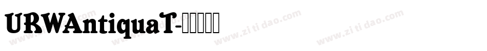 URWAntiquaT字体转换