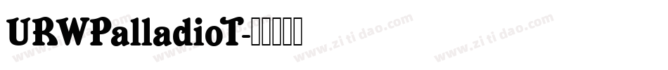 URWPalladioT字体转换