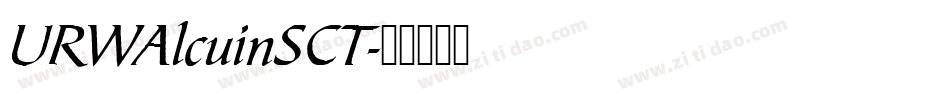 URWAlcuinSCT字体转换