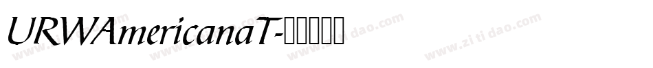 URWAmericanaT字体转换