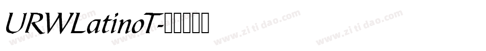 URWLatinoT字体转换