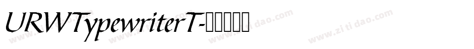 URWTypewriterT字体转换