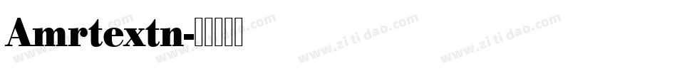 Amrtextn字体转换