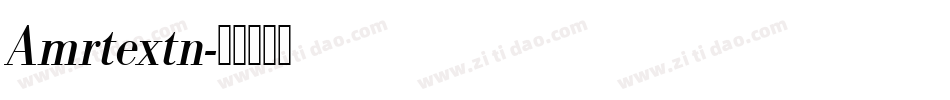 Amrtextn字体转换